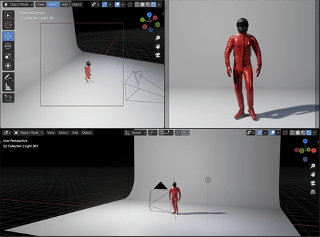 Blender Easy Lighting Tutorial Fill light applied with key lighting.